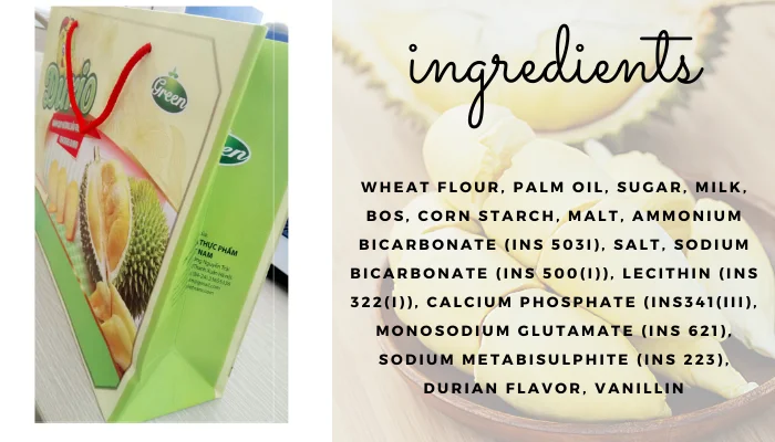 Cheap price Durio Cracker from Vietnam packed in 230gram bag