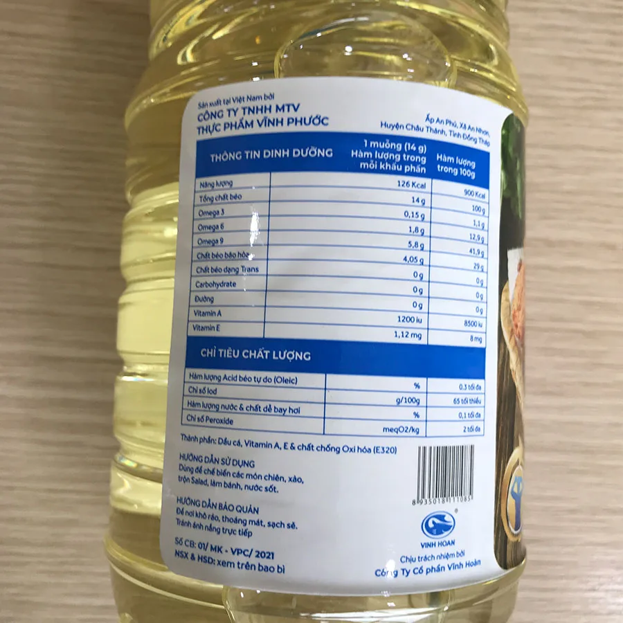 Оптовая продажа рыбное масло рафинированное кулинарное Basa/Pangasius fishoil для еды