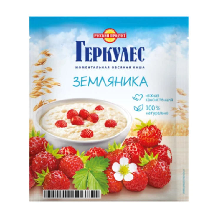 
Мгновенная овсянка Hercules с дикой клубникой, купить оптом 