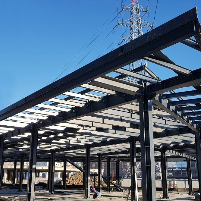 Steel Structure Multi-story Wide-span Commercial Buildings Shops Stores Cafes Restaurants CE | ISO | EN
