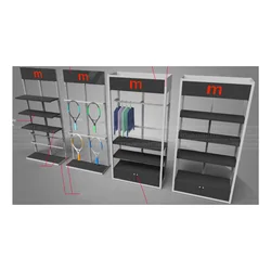 Wall Mounted Fashion Shoes Bag Whiskey Bar Wine Cellar Display Rack Shelves Shelf Cabinet Showcase for Retail Department Store