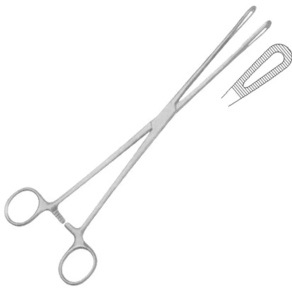 Stainless Steel 2023 Medical SuppliesDoyen Sponge Forceps Polypus Ovum Forceps Obstetrics Gynecology Instruments Forceps