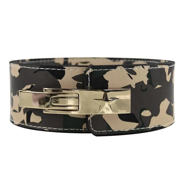 Ремень из воловьей кожи с металлической пряжкой для тренажерного зала и тяжелой