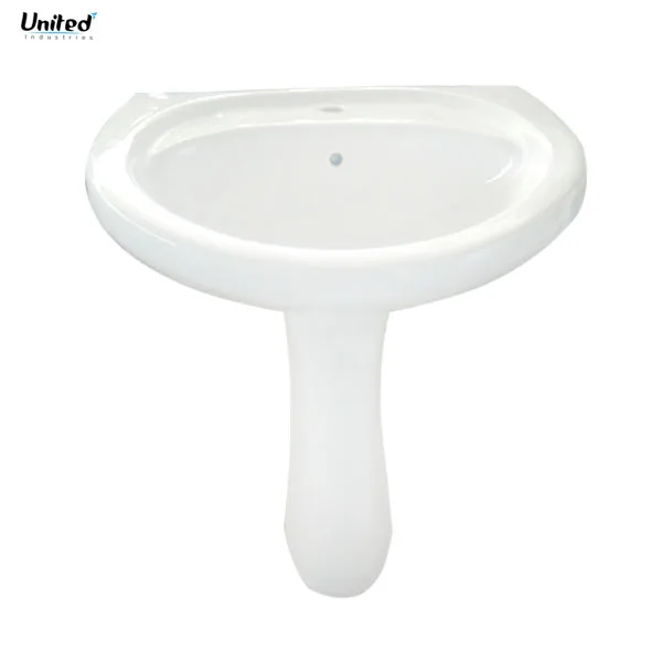 Repose wash basin with pedestal modern design wash basin sanitary ware bathroom sinks and wash basin