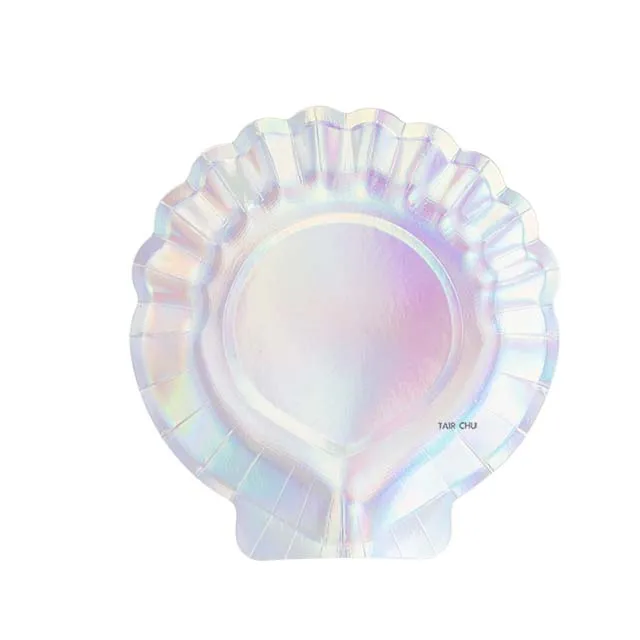 Wholesales Birthday theme Decorations Iridescent Plate Set