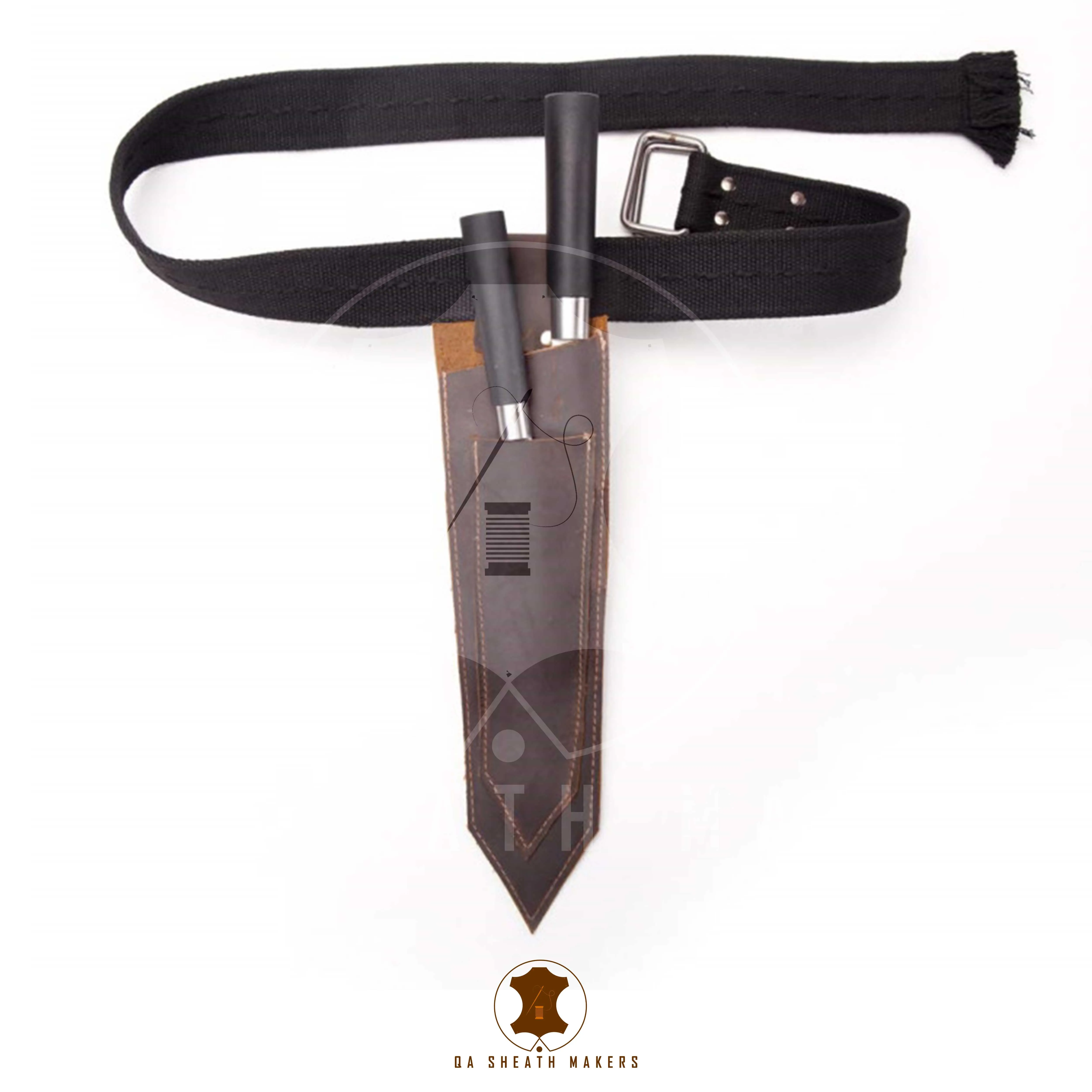 Amazon Trending Selling Factory Price Handmade Rich Grain Leather Sheath for Fix Blade Chef Knives