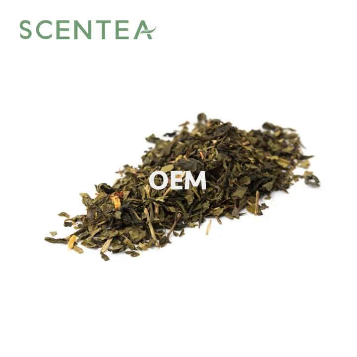 Свежий органический японский зеленый чай osk с тапиокой