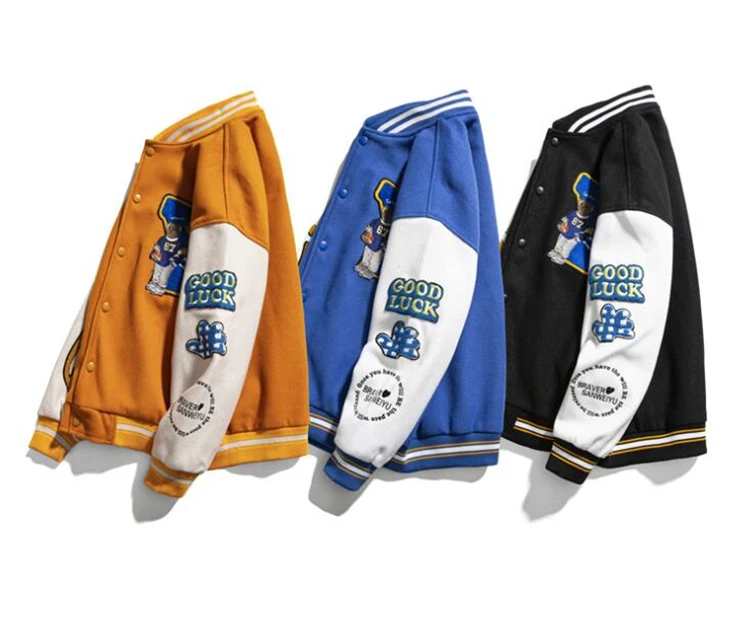 Fall Winter Wind Breaker Coats And Jackets Women Stylish Outdoor Varisty Jacket Anime Letterman Baseball Jacket For Men 2022