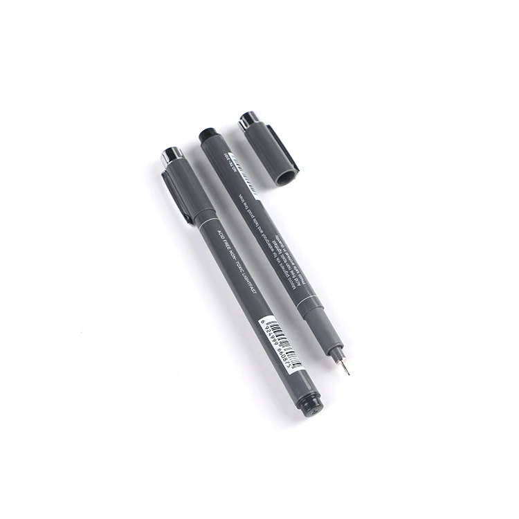 High Quality School Marker Finliner Drawing Pen - Pack of 12 Fineliner Pens Black For Sketching