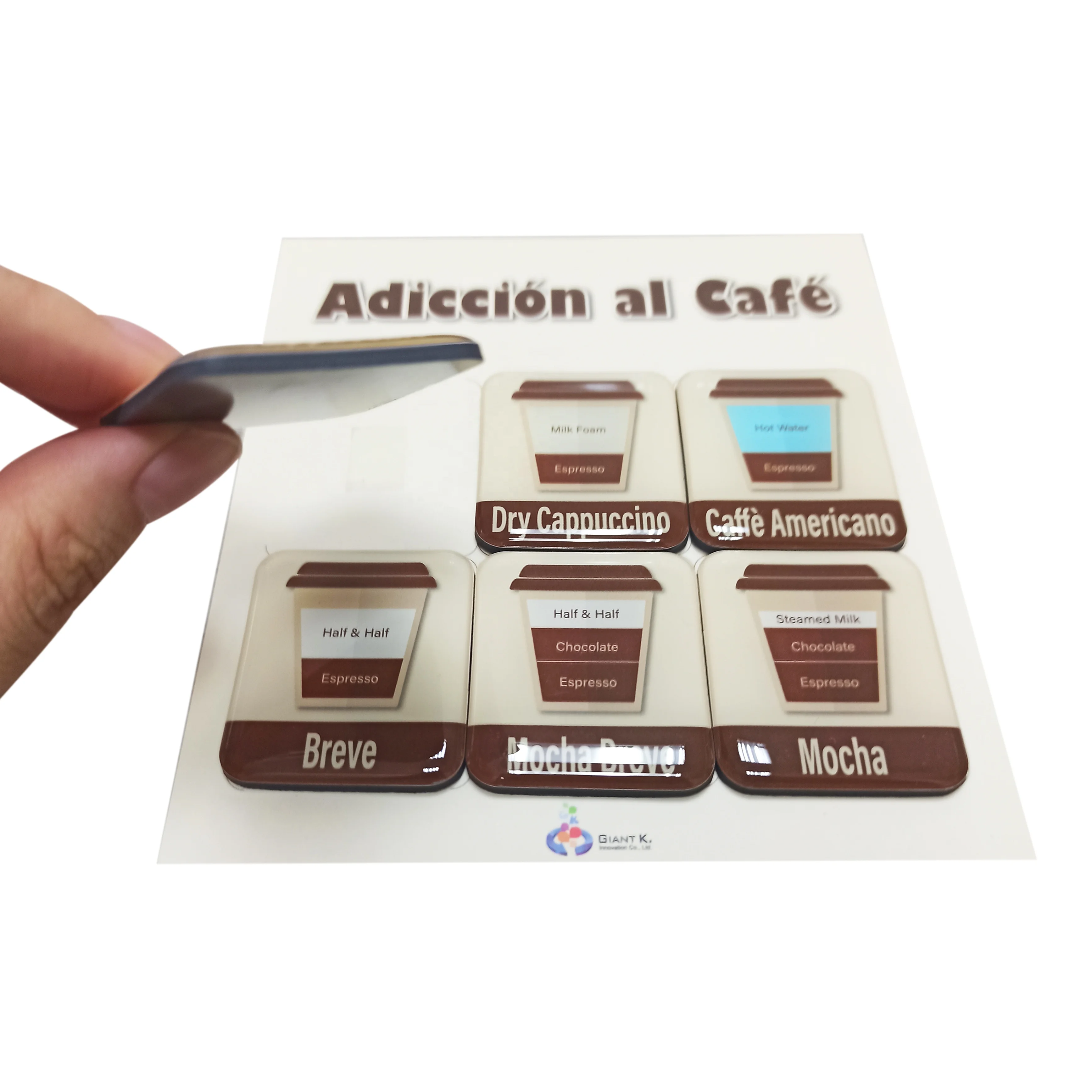 
New coffee design magnets for company gifts 