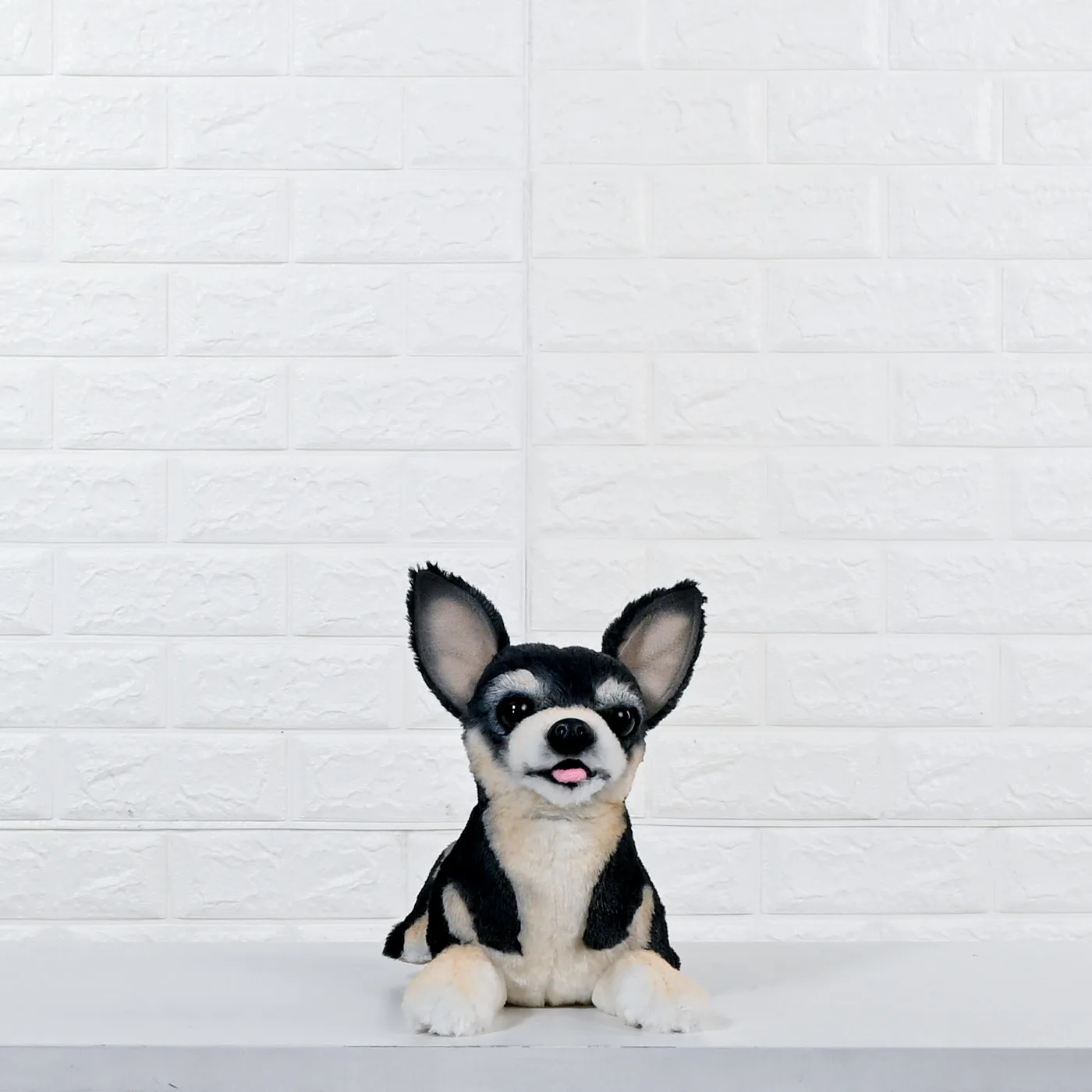 High Quality Manchester Terrier x Chihuahua Cross Breed Stuffed Animal Pet Clone