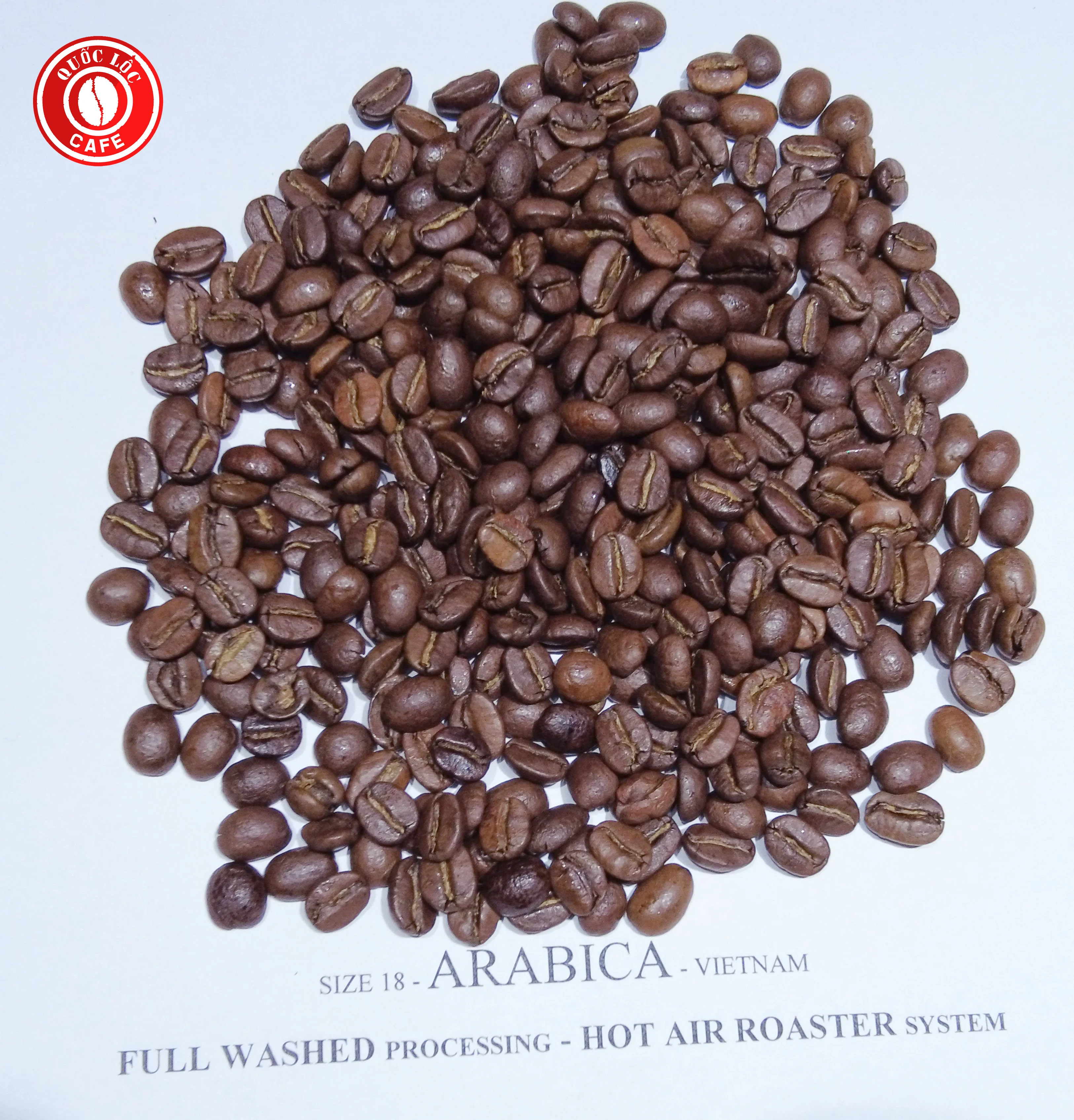 ISO 9001 Certification 100% Arabica roasted coffee beans 12 months shell life 1000 Gram Quoc Loc Arabica coffee from Vietnam