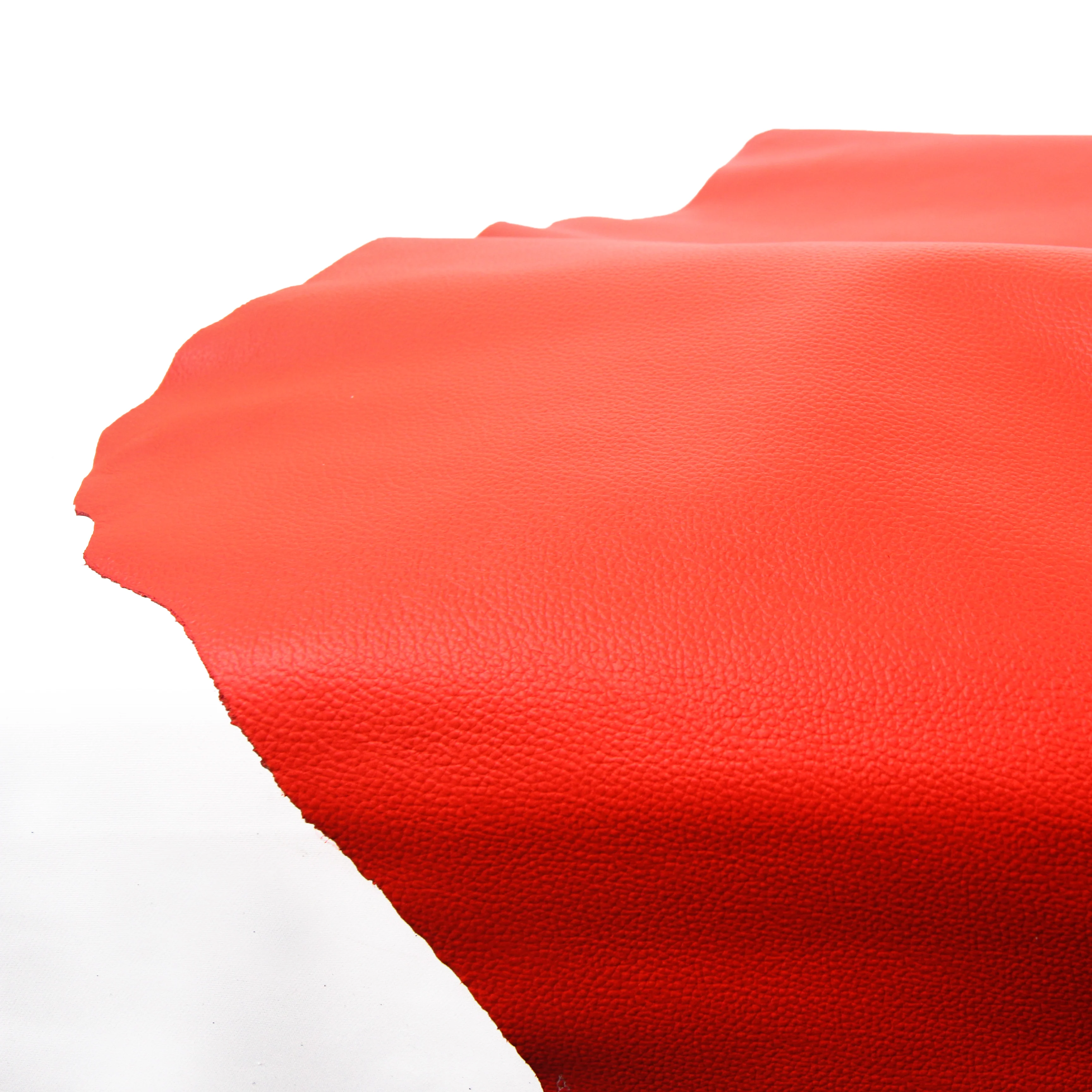 Genuine Florescent Orange Cow hide Leather for Fashion Jackets Motorbike Suits and Accessories