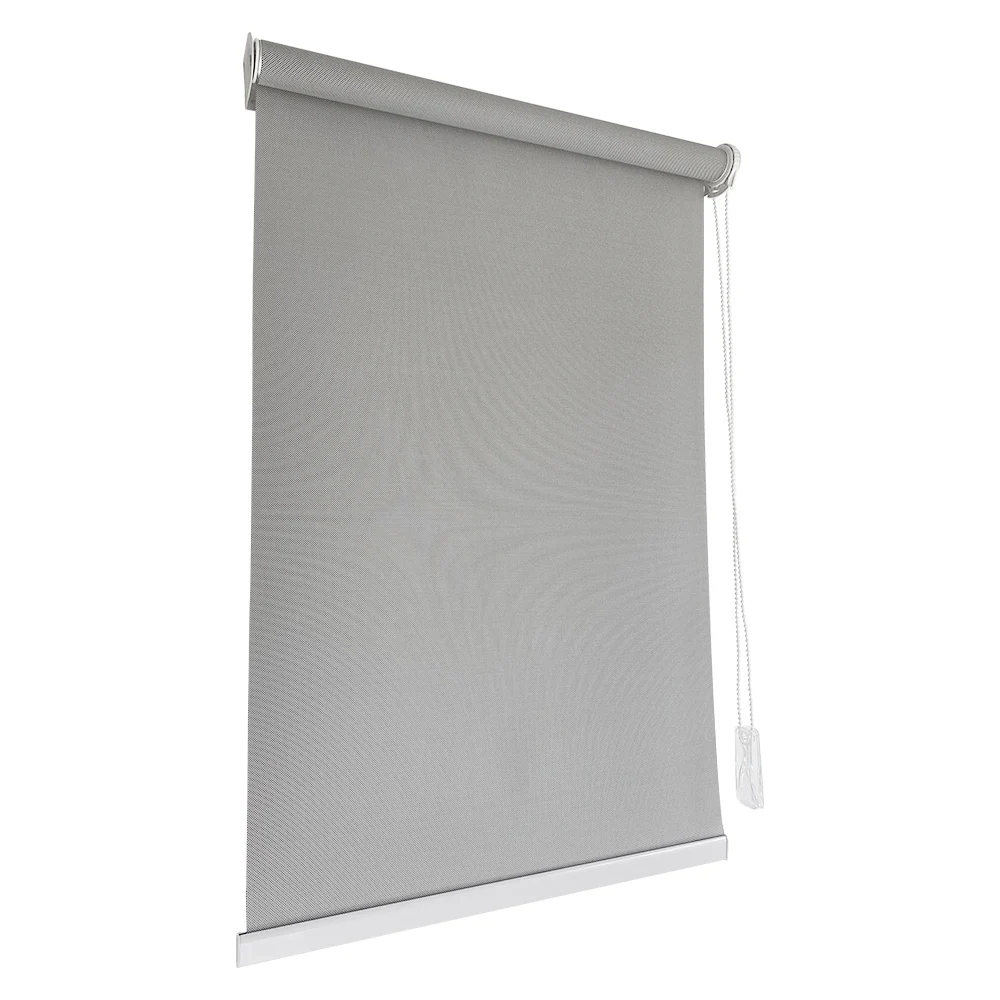 Gray Indoor Roller Blinds Fabric Sunscreen Roller Blinds