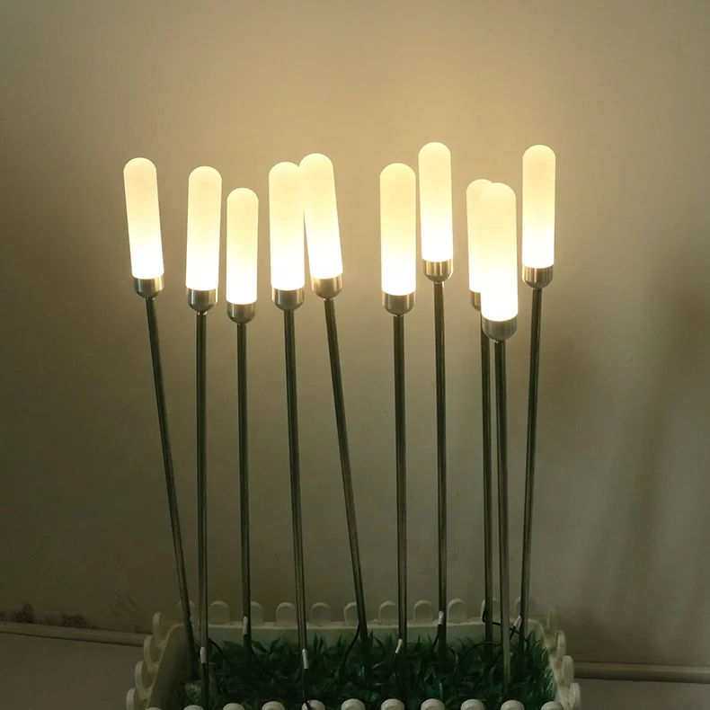 Dia20mmX120mm 1W waterproof outdoor led acrylic bar landscape lighting for garden