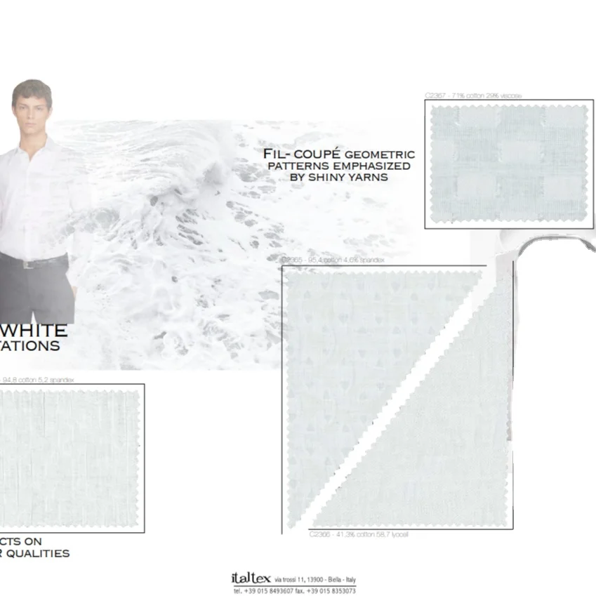 Тканый хлопок Весна/Лето 2022-электронная книга из ткани и цвета для города модных мужских