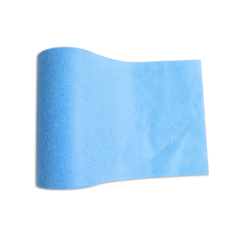 blue disposable massage bed sheet 45 gsm pp pe non woven fabric