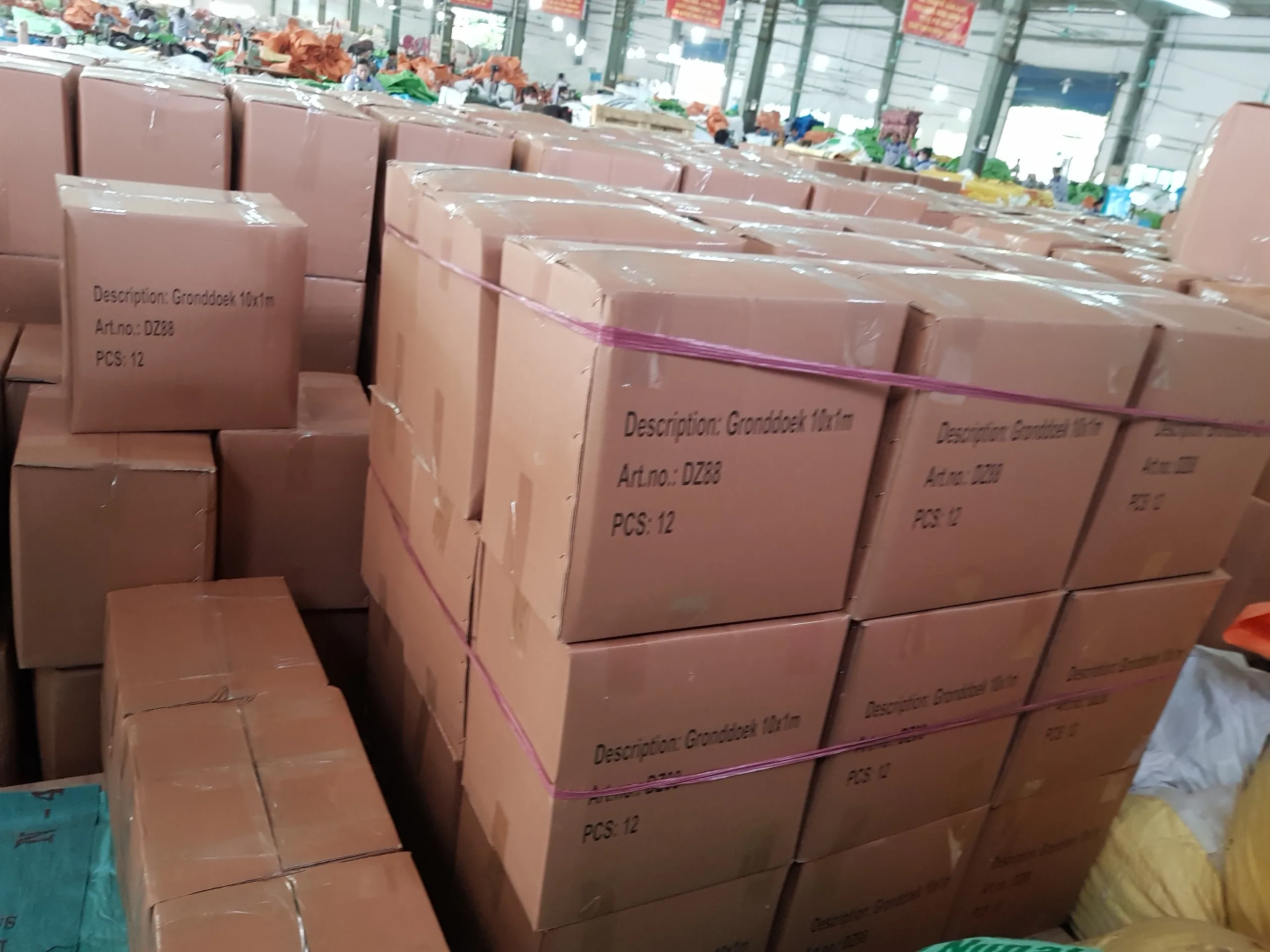 Orange PE Tarpaulin for Rain Cover from vietnam factory