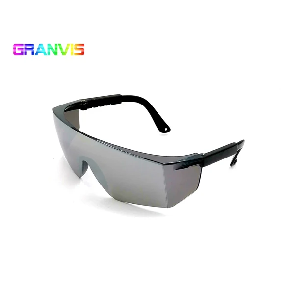 Customized Single PC lens safety glasses for industrial adjustable temple length