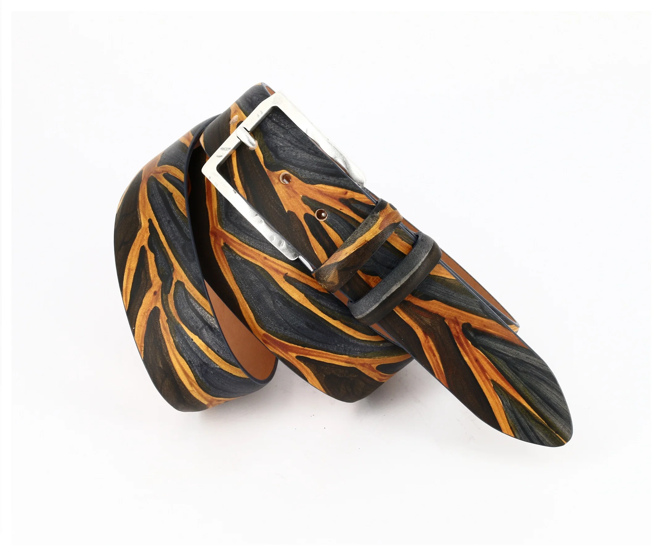 THUNDERBOLTS PATTERN HAND PAINTED BELT