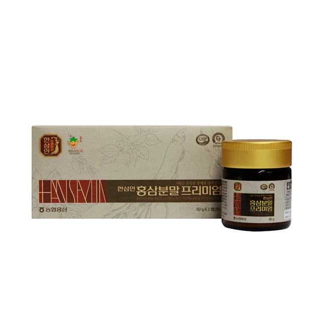  Корейский Nonghyup HANSAMIN 6 лет порошок корней красного женьшеня Panax Премиум 60 г * 3