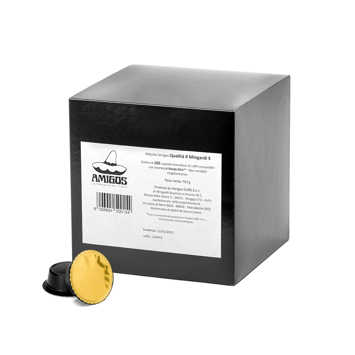 Top Quality Made in Italy Coffee Capsules IL MINGARDI S  - Lavazza A Modo Mio compatible 100 pieces*box