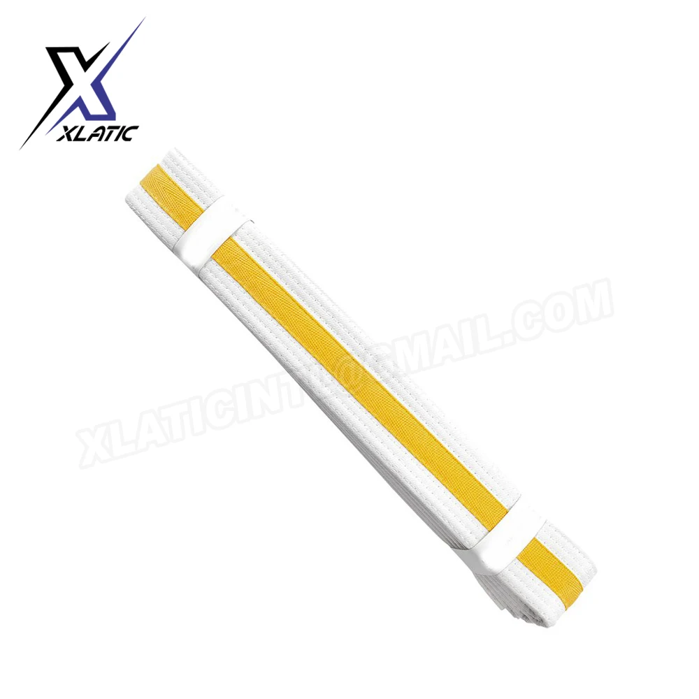 Hot sale custom designs with logo  multicolor martial arts black belt taekwondo judo karate belts