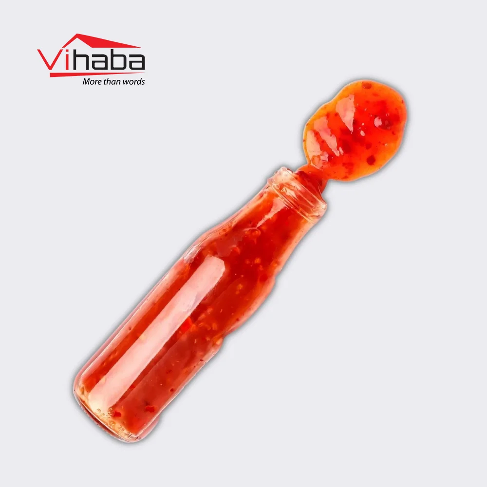 Food & beverage other sauce glass bottle hot pot sauce food flavors chilli pepper