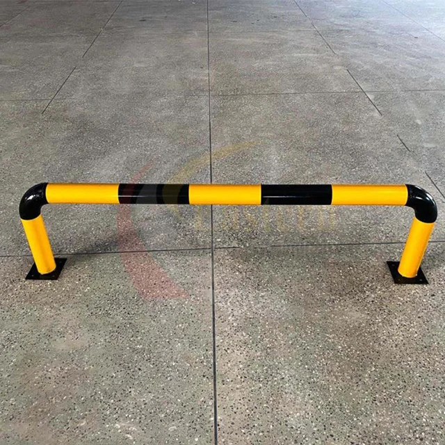 U Shaped Metal Bollard Safety Parking Barrier Post Guard Low Profile High Line Divider Steel