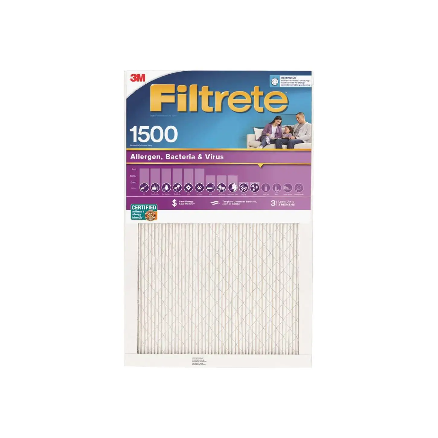 Filtrete ультра синтетический 3M 20x25x1 аллергенный фильтр для подачи воздуха