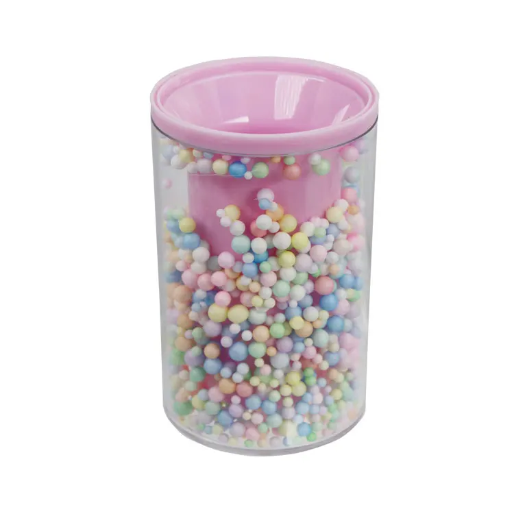 2022 new style colorful pencil holder for home office, pen cup stand for desk with bubble ball for kids teens, cute pen holder