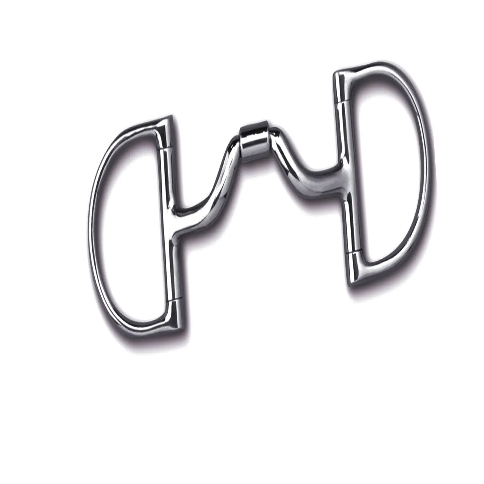 horse Riding  Dee Bit without Hooks with Stainless Steel French Link Snaffle by Riaz Jamal Intel