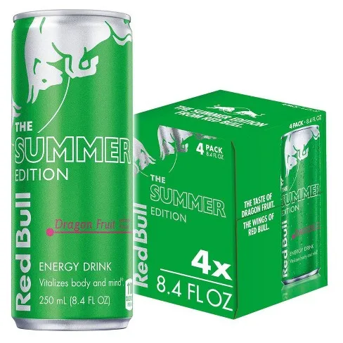 Pear Edition Red-bull Energy 250ml Beverage OEM Label Caffeine Bottle KOSHER Power Style Packing Packaging Gap Fat