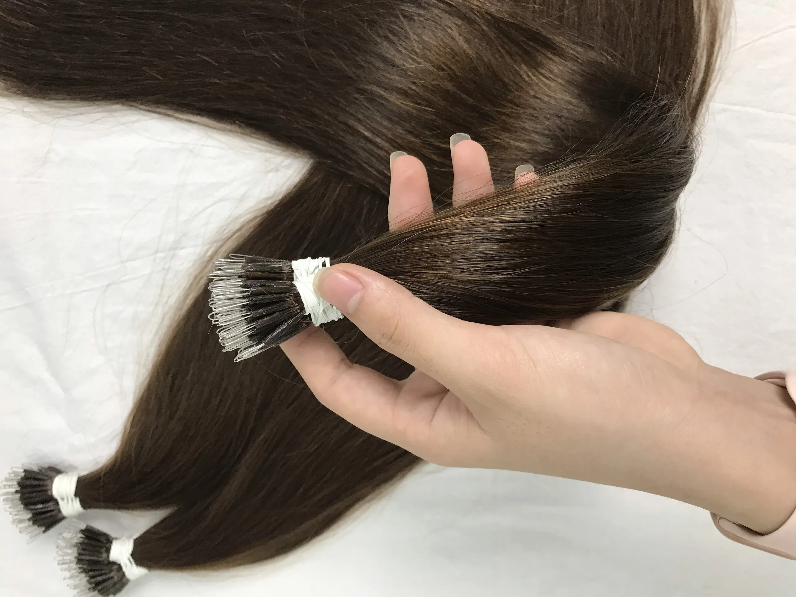  1 шт. натуральные нано-волосы Remy 100% высокое качество вьетнамские человеческие волосы всех цветов