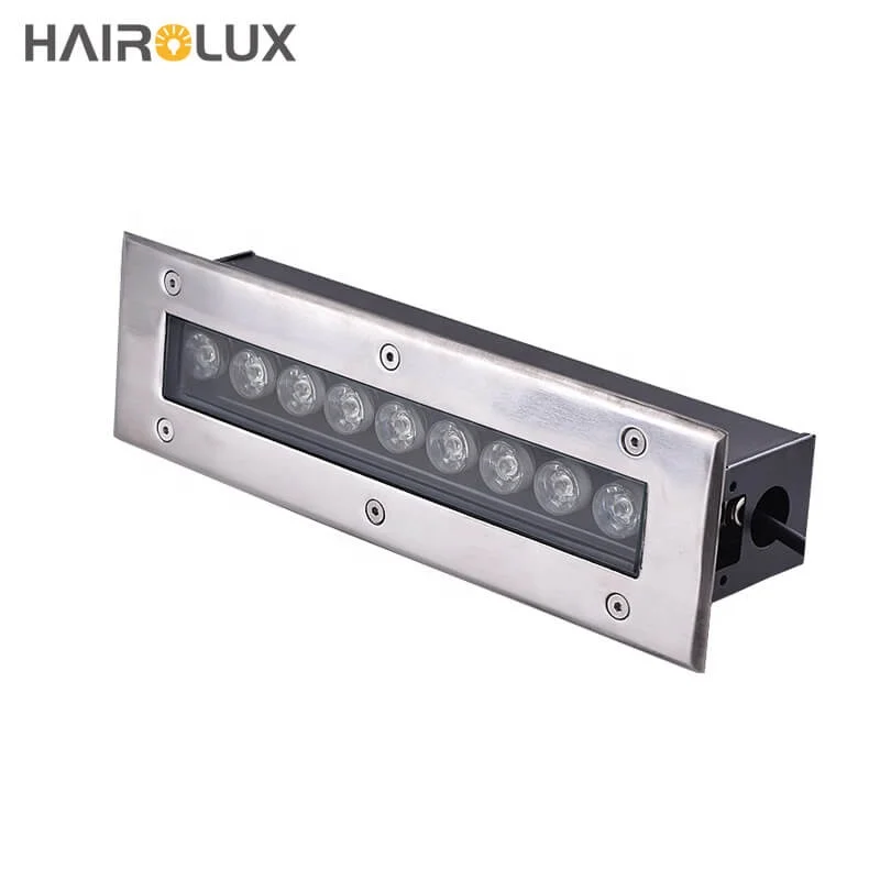 DC24V/AC85-265V RGB  waterproof  stainless steel cover 3w 5w 9w 12w 18w 24w LED floor recessed light