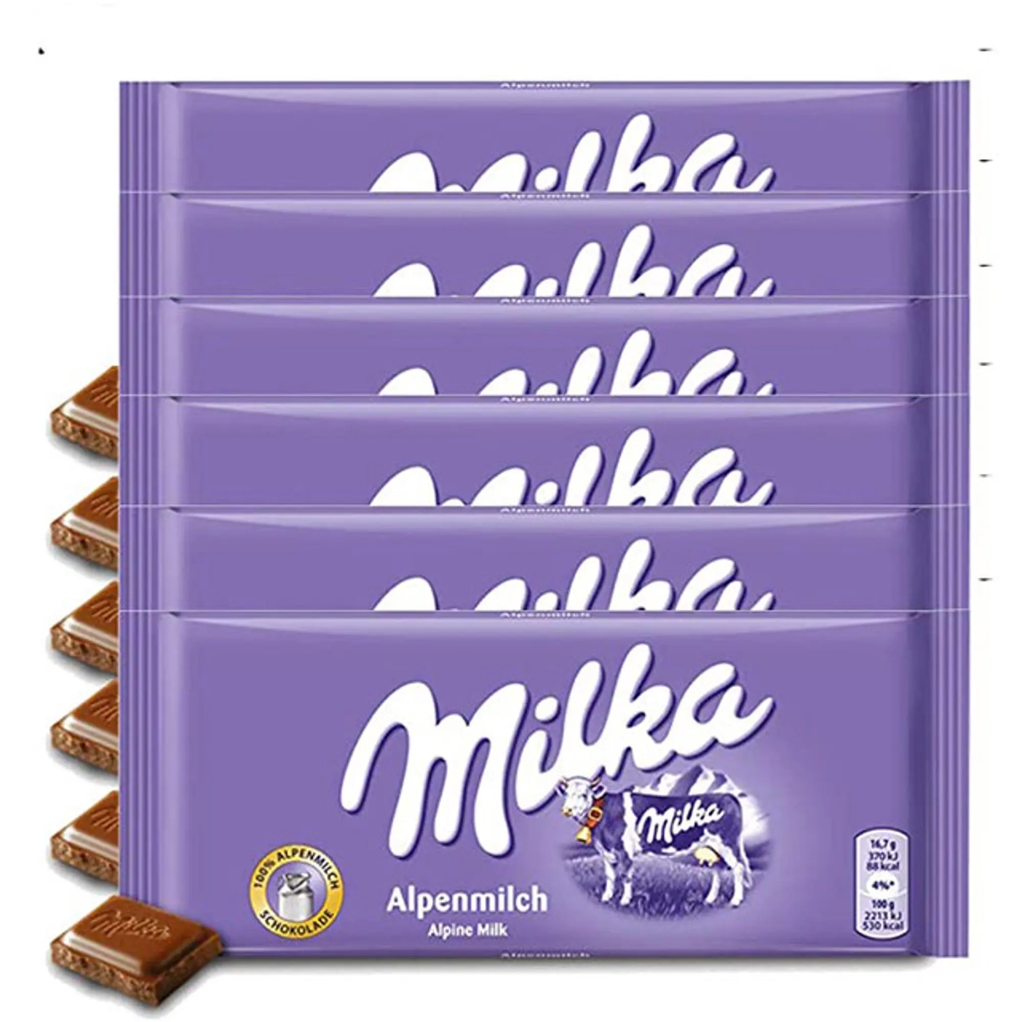 Шоколадные бруски MILKA