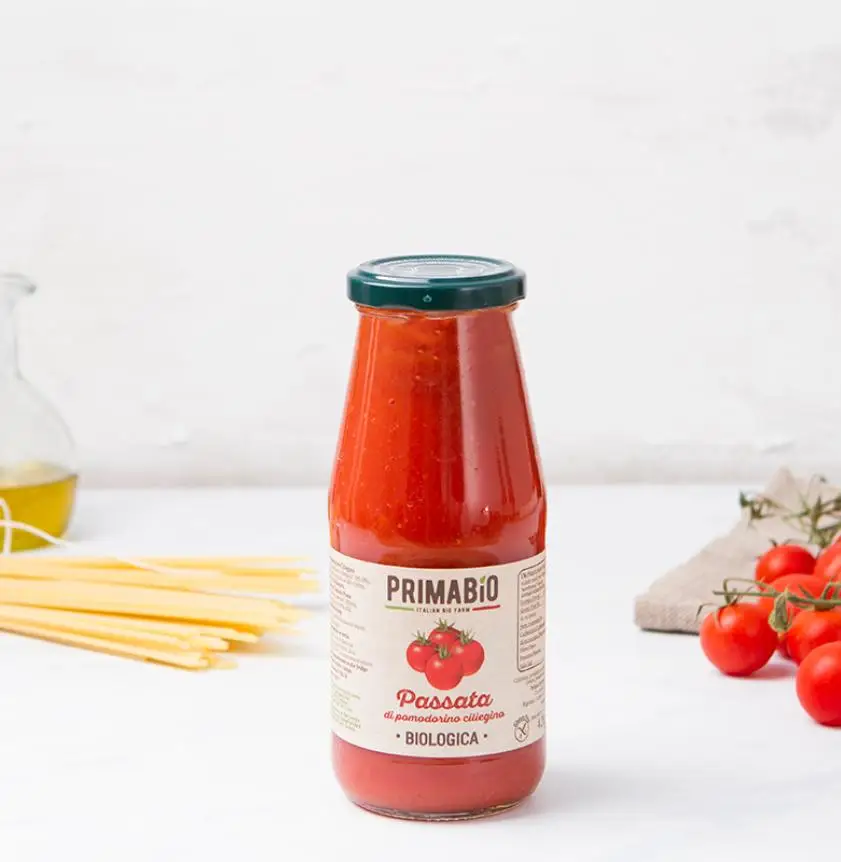 Top Quality Italian Cherry Tomato Puree in glass 420g