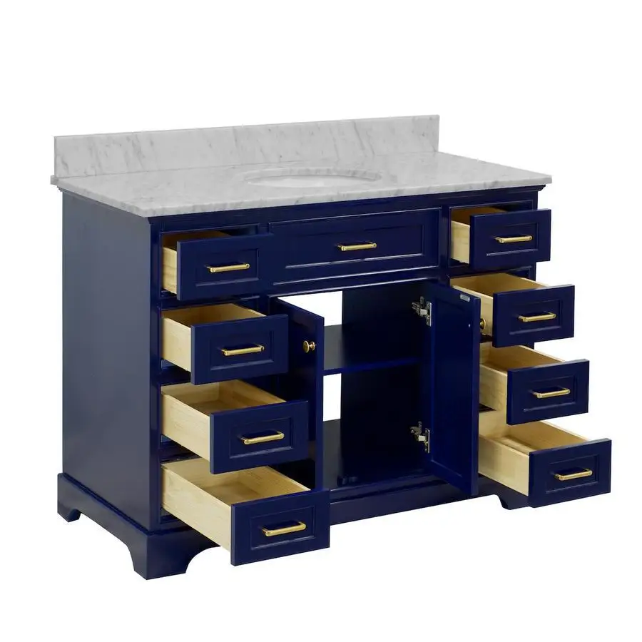 Оптовая продажа, шкаф под раковину из массива дерева, Европа, антикварный стиль, мебель под раковину для помещений, сделано во Вьетнаме IK020