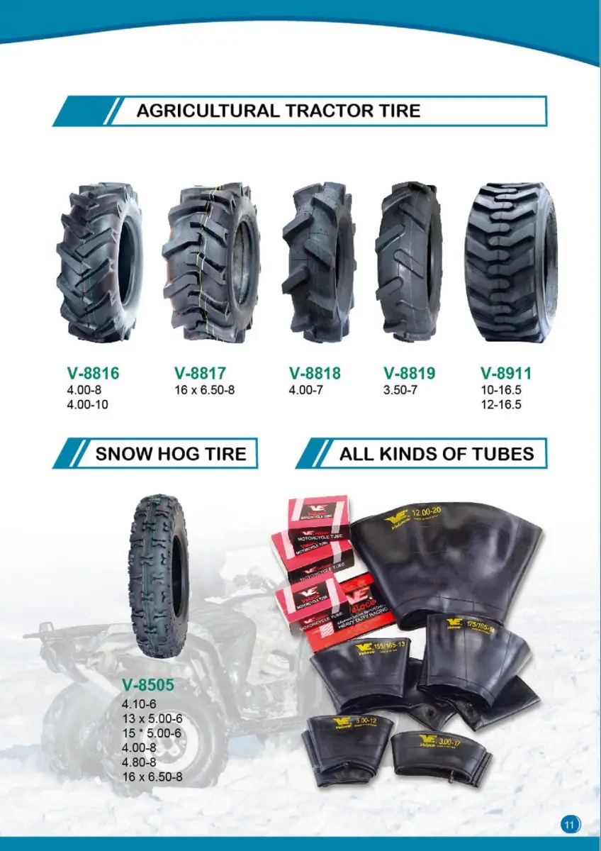 Taiwan advanced technology agricultural tractor tire made in Vietnam for export