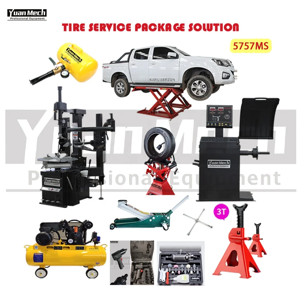 China YuanMech Factory Automotive Garage Equipment and Tools Tire Service vehicles of Tire Changer And Wheel Balancer Combo