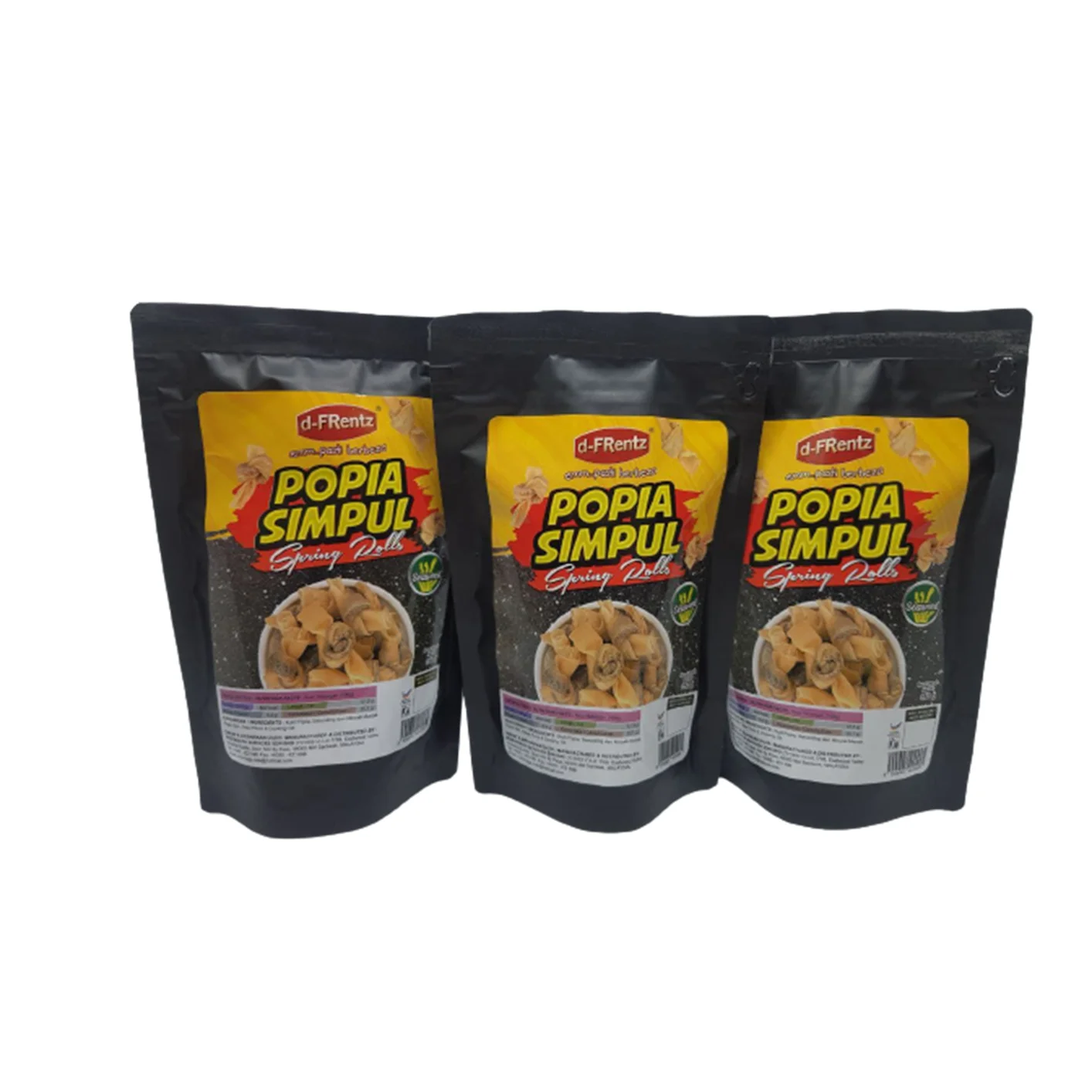 Low MOQ Spring Rolls Snacks with Seaweed Filling Inside 150GM Halal Muslim Friendly Perfect to Eat During Watching TV