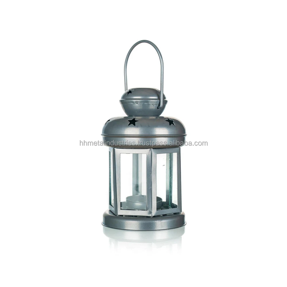 
Vintage Metal Kerosene Glass Lamp 