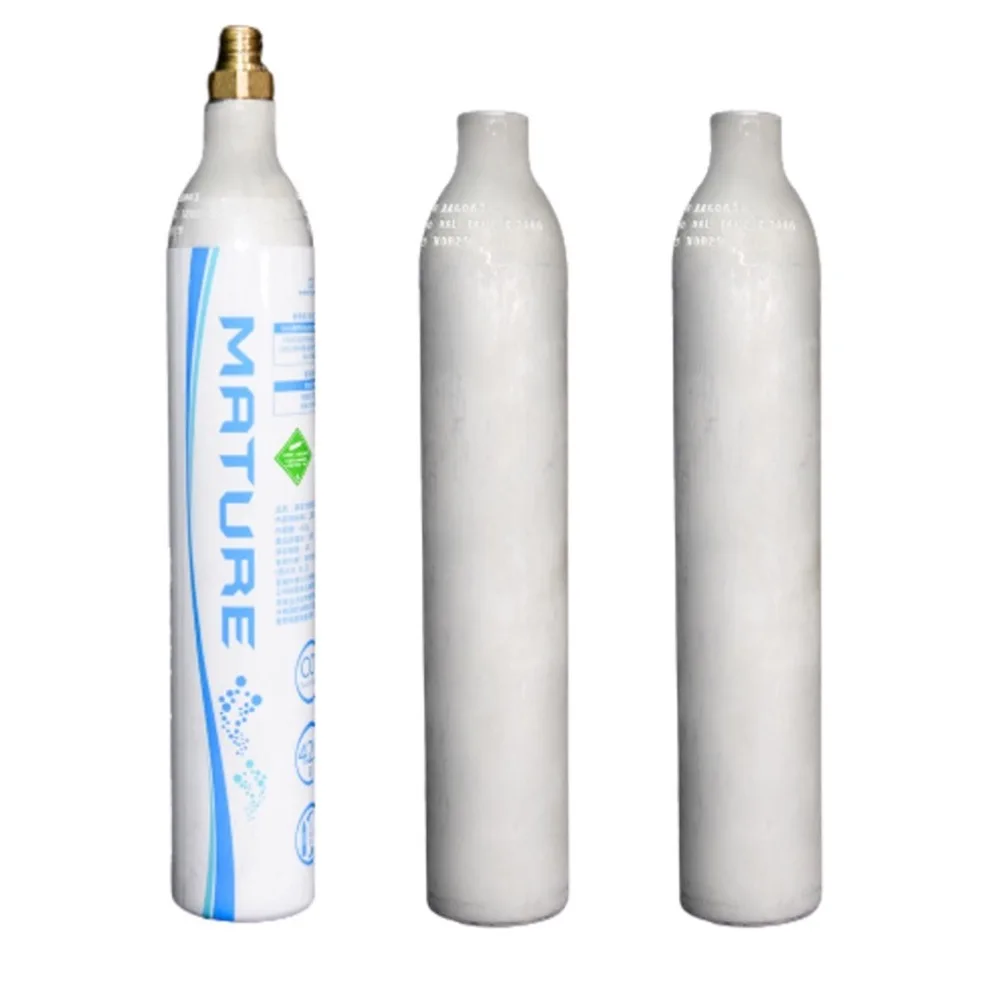 high quality sparking water maker 0.6kg CO2 gas cylinder without valve