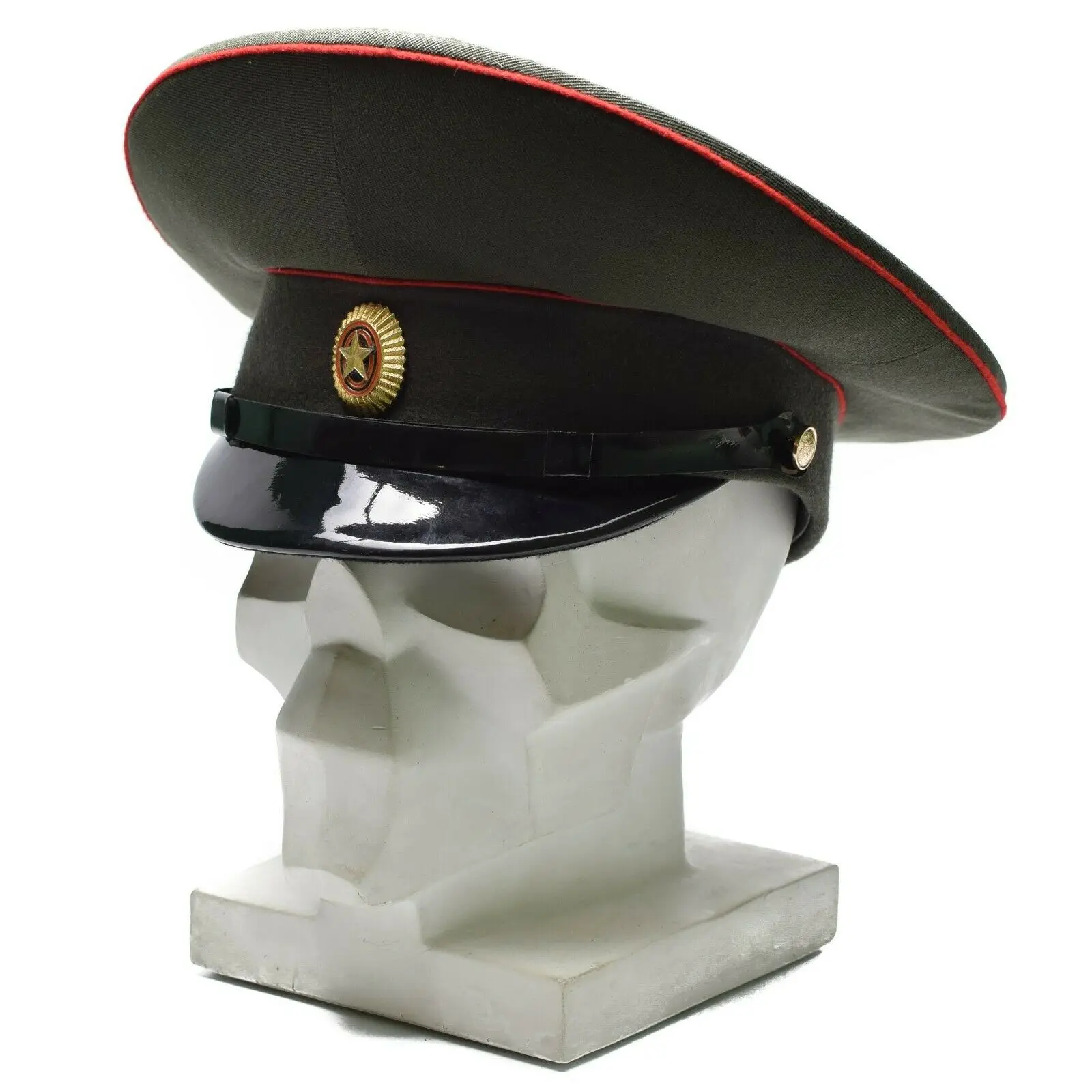 Русская военная винтажная шляпа, армейский офицер, остроконечная шляпа, оливковый козырек, Новинка