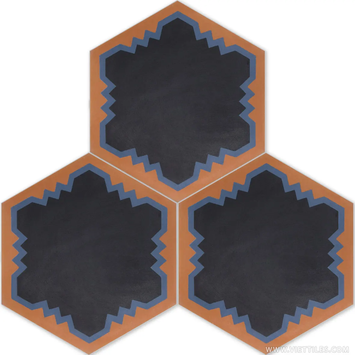 
Vietnam Encaustic Hexagonal cement tiles 230x200x16mm 