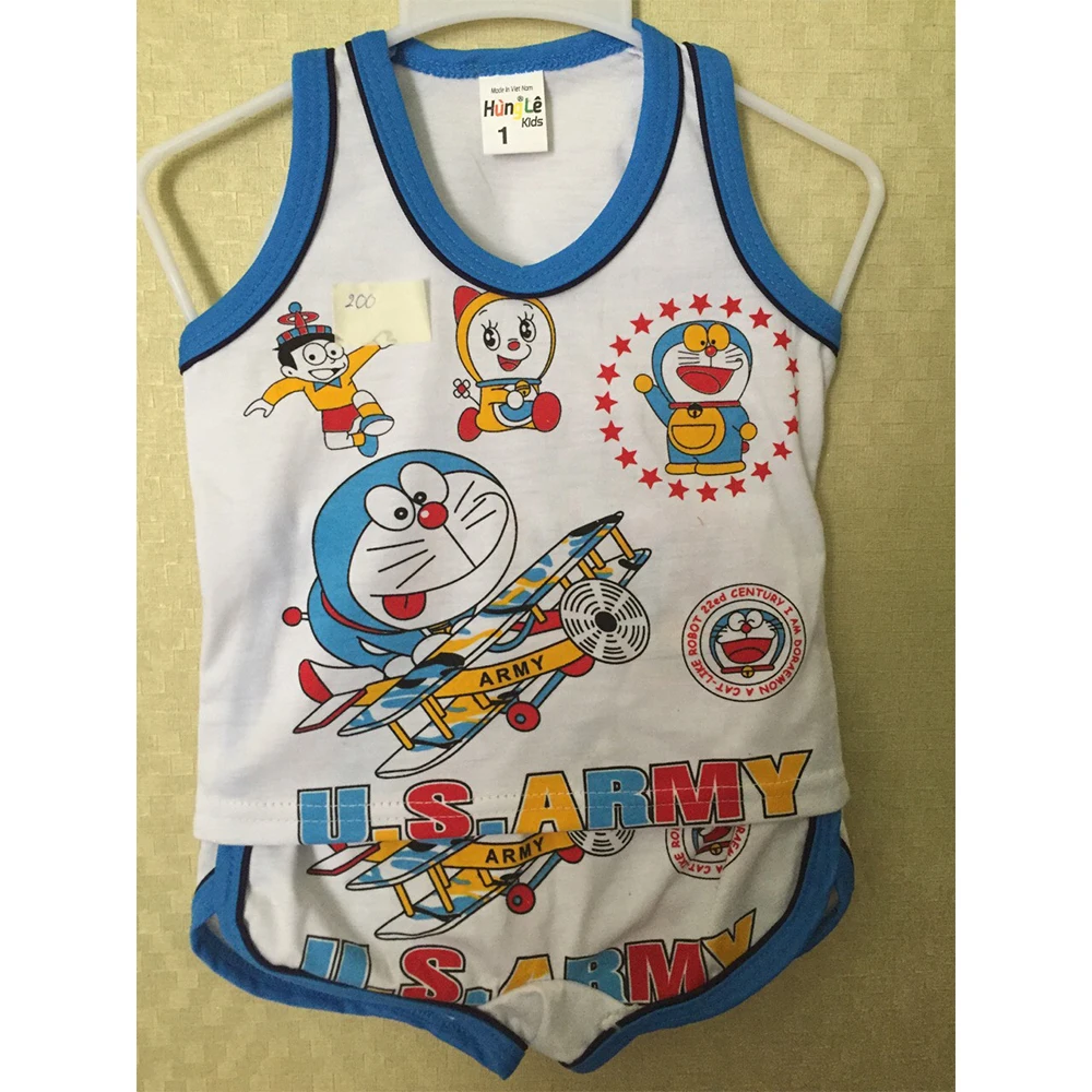 Kids boy clothing sets with cotton soft cartoon prints suits children set