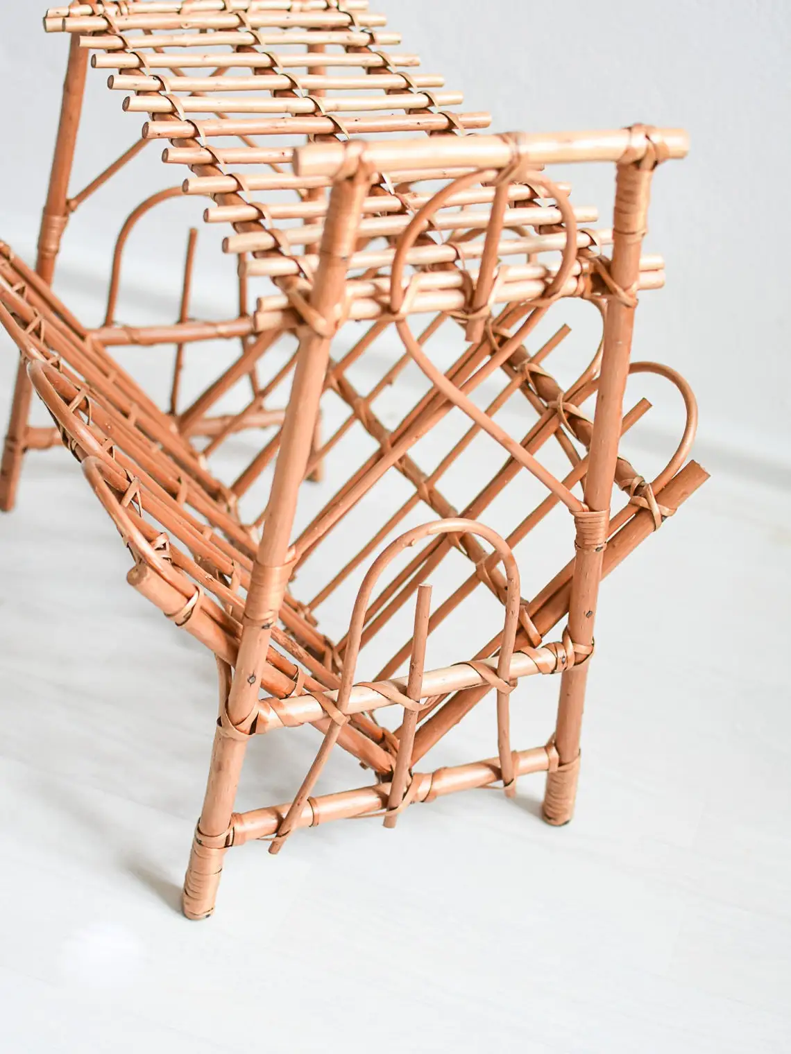 Деревенский дом декор из ротанга журнальной стойкой-Газета Держатель-SISU бренд RFS-064