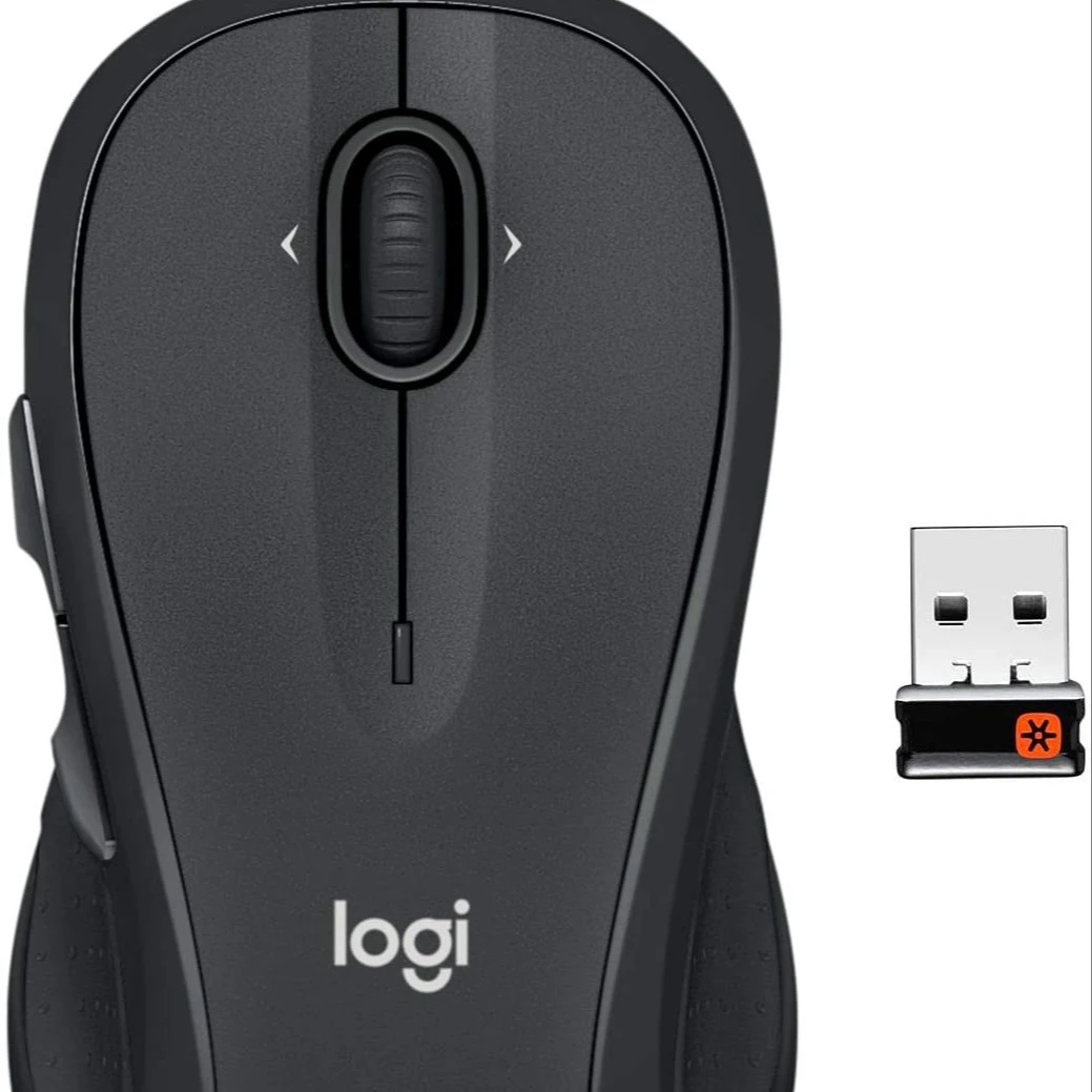 Лучшая оригинальная новая беспроводная компьютерная мышь Logitechs M510 для ПК с USB-ресивером-графит