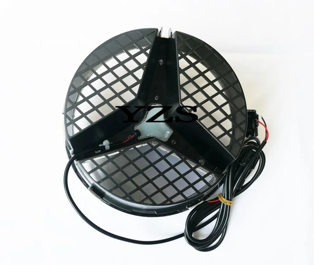 Illuminated LED Light Front Grille Star Logo Emblem Badge Fits For 06-13 Mercedes Benz C/GLK Class W204 W245 C200 260 350