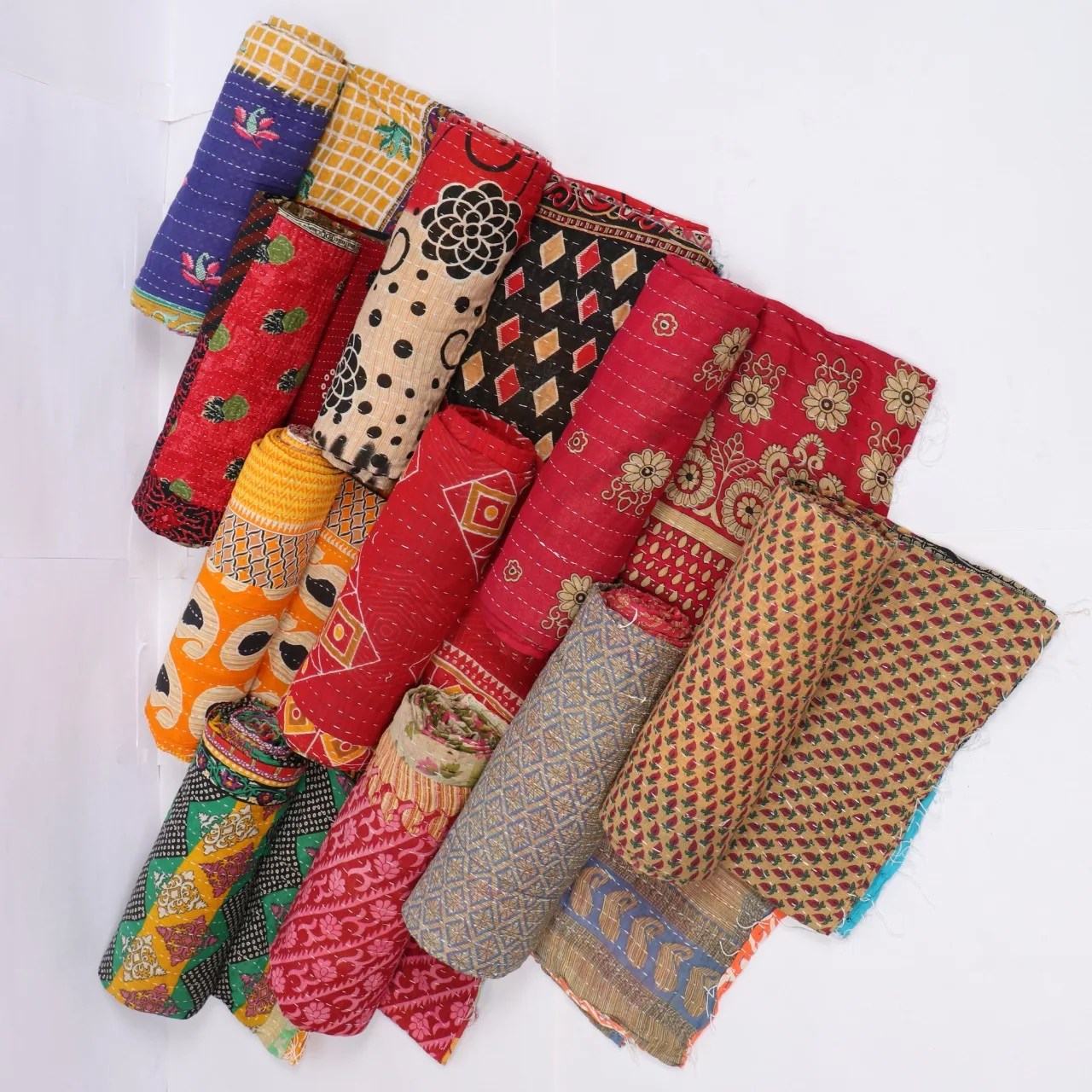 Покрывало Kantha с ручками простыня большого размера индийское одеяло покрывало плед 